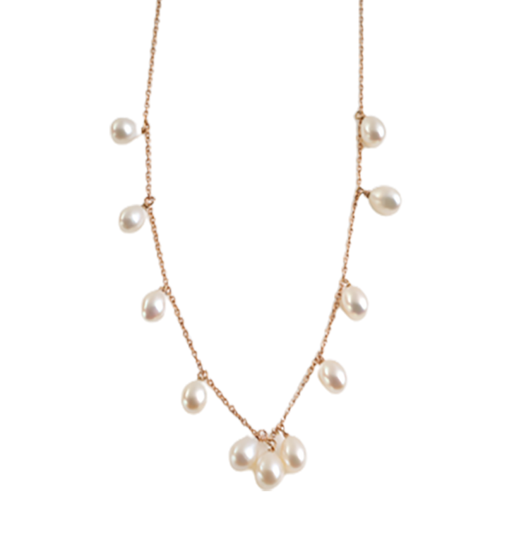 Eternal Gold Necklace with Pearls