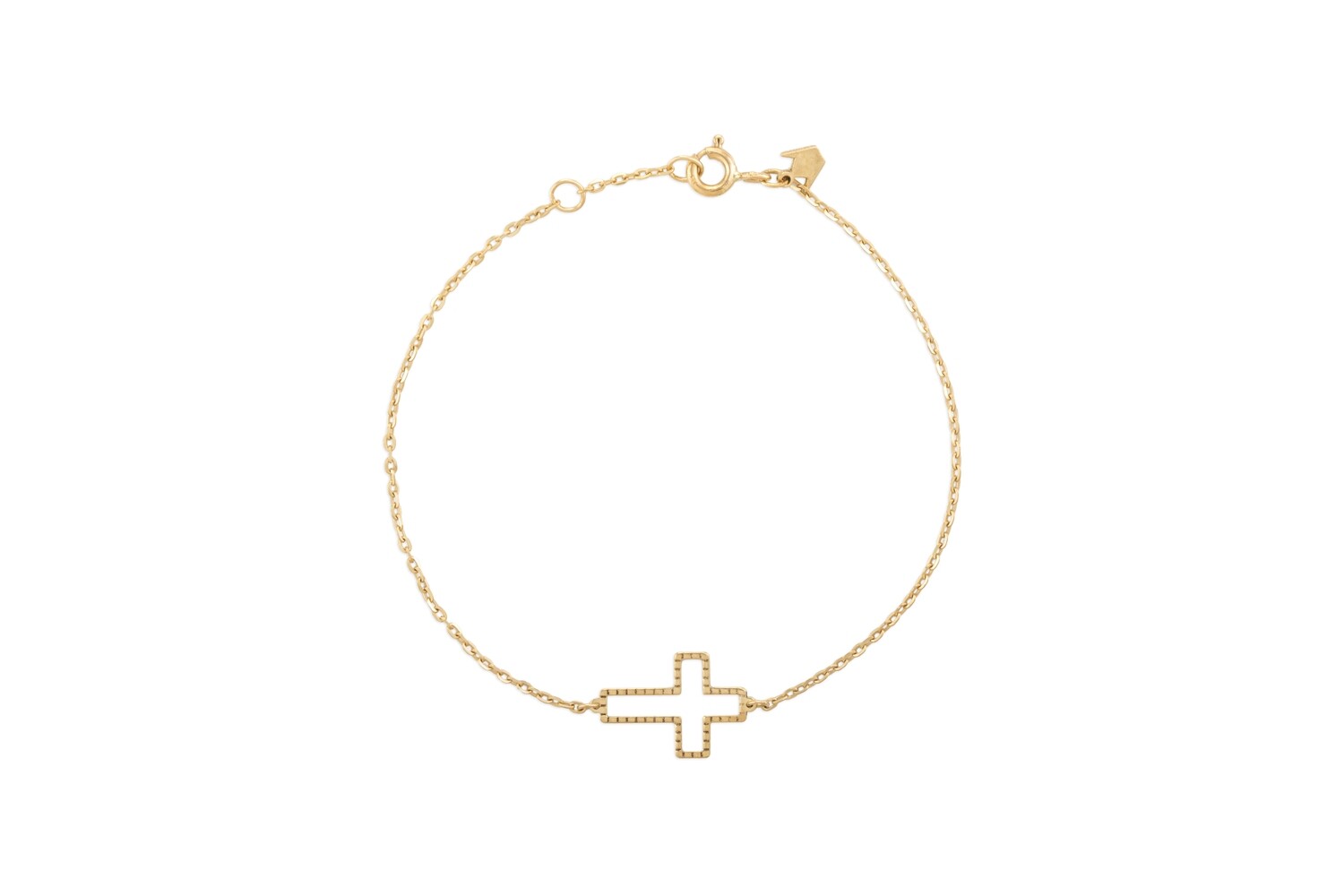 Cross Holy Communion Gold Bracelet