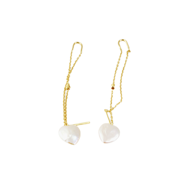 Eternal Gold Earrings with Pearl