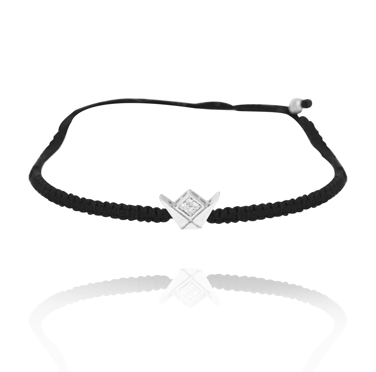 Emblem Diamond Bracelet with Shamballa