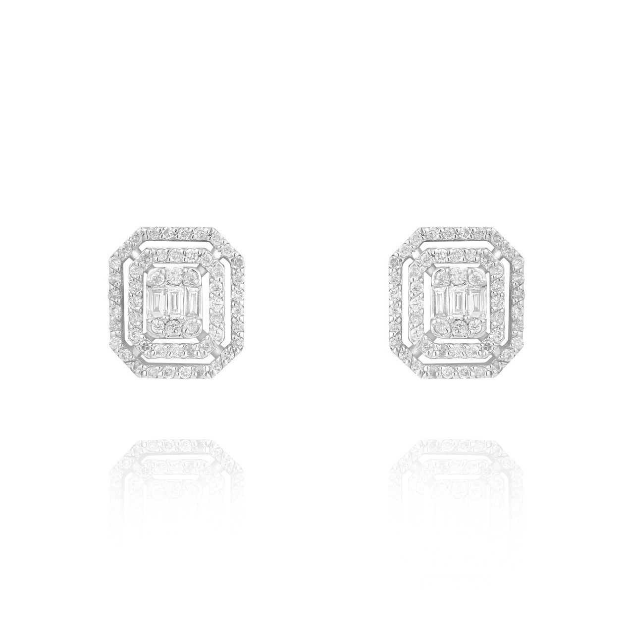 Eternal Diamond Earrings with Baguette Diamond