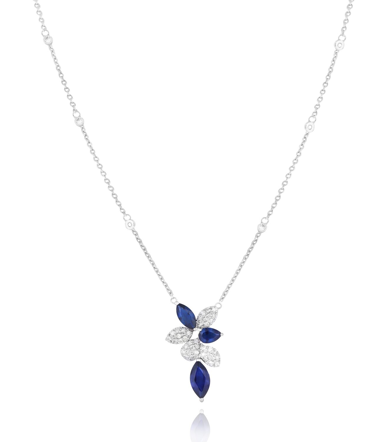 Eternal Diamond Necklace with Sapphire