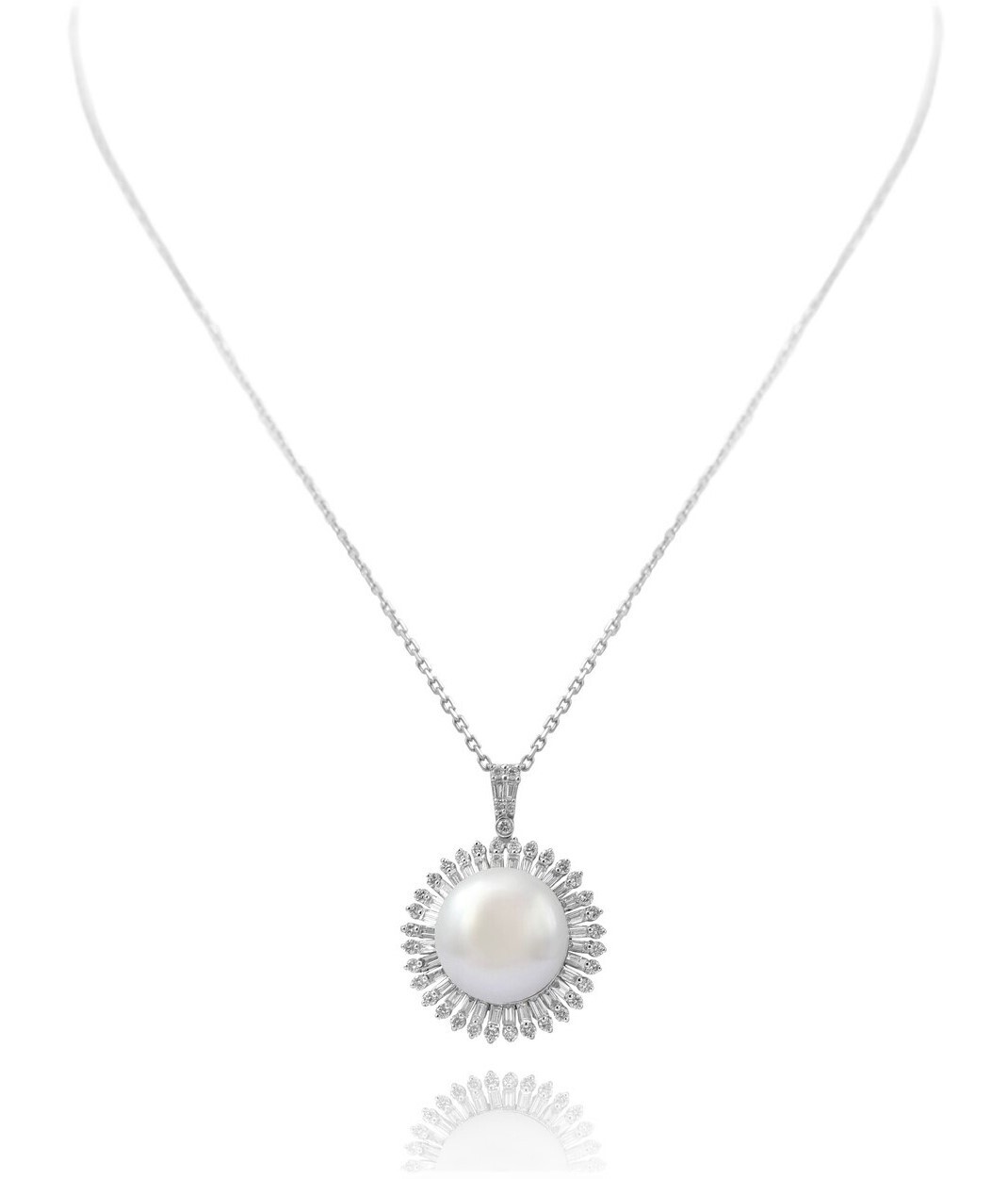 Eternal Diamond Necklace with Pearl