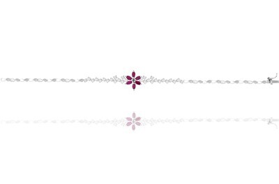 Eternal Diamond Bracelet with Ruby Eternal Diamond Bracelet with Ruby