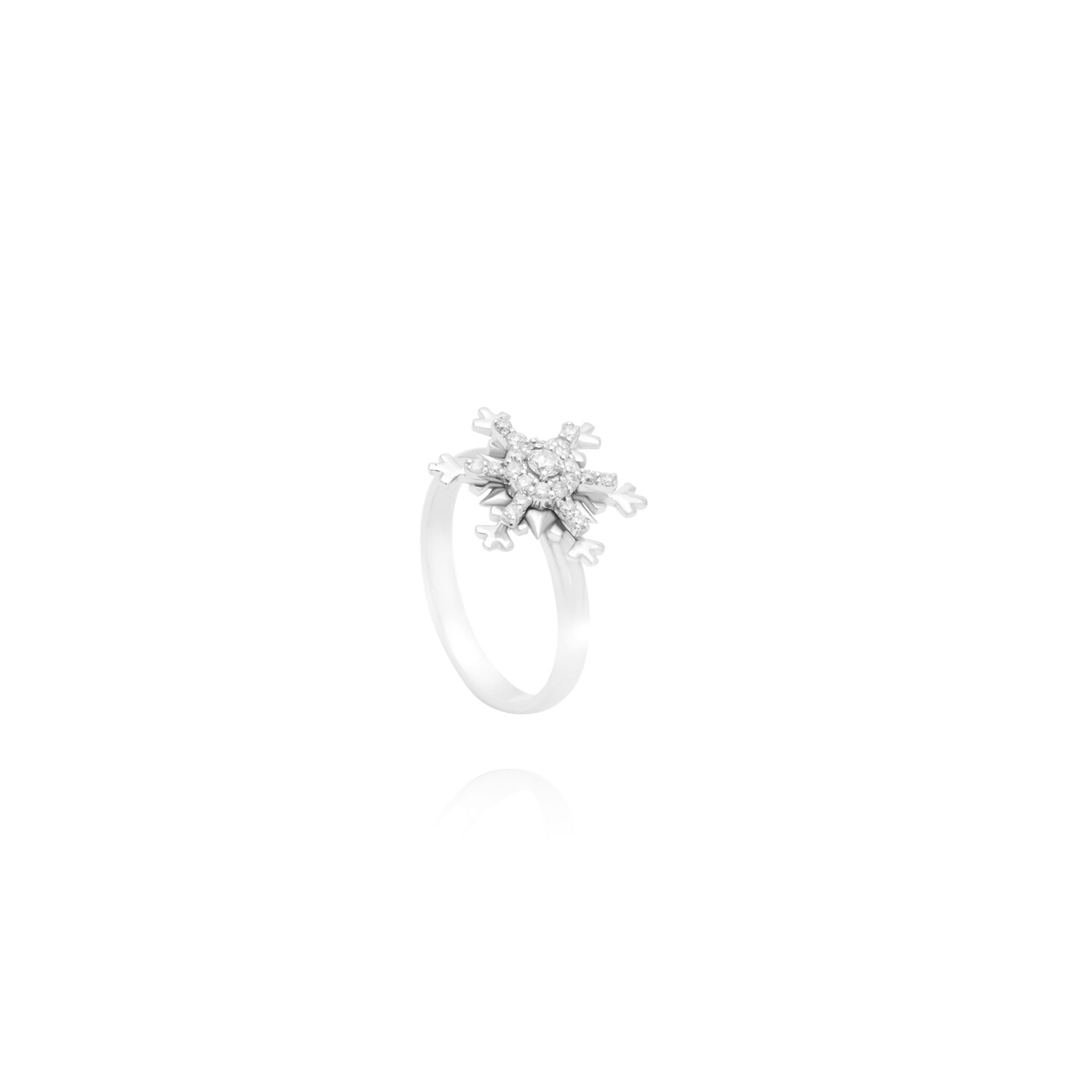 Snowflake Diamond Ring