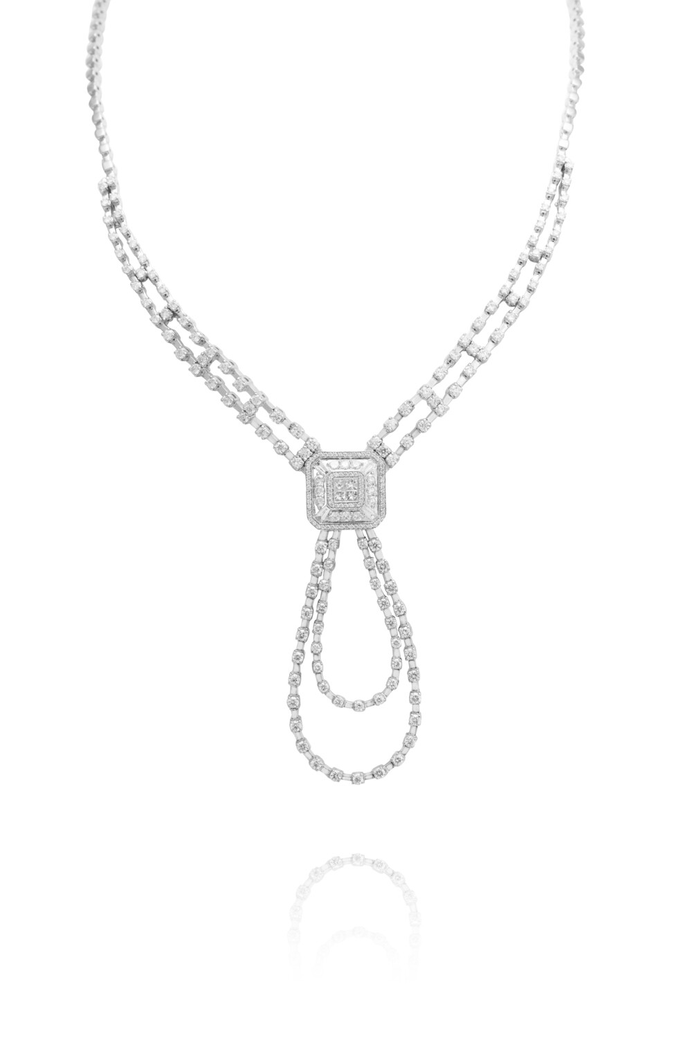 Eternal Diamond Necklace with Baguette Diamond