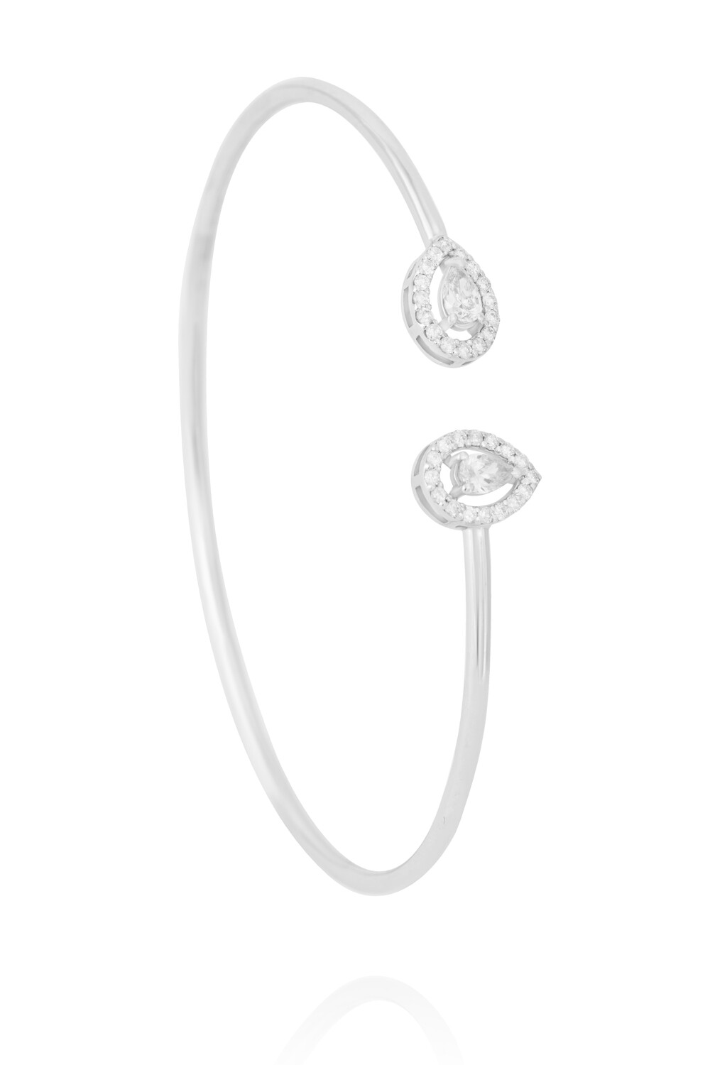 Eternal Diamond Bangle with Pear Diamond