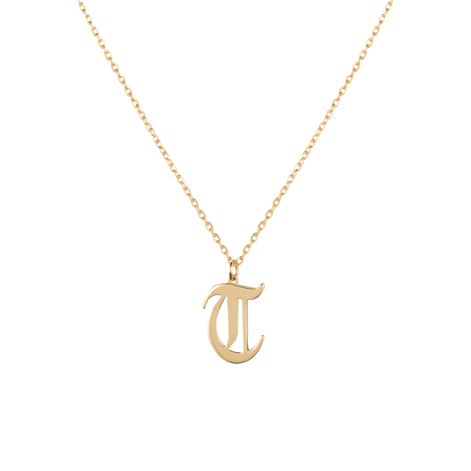 ​Initials Necklace Letter T