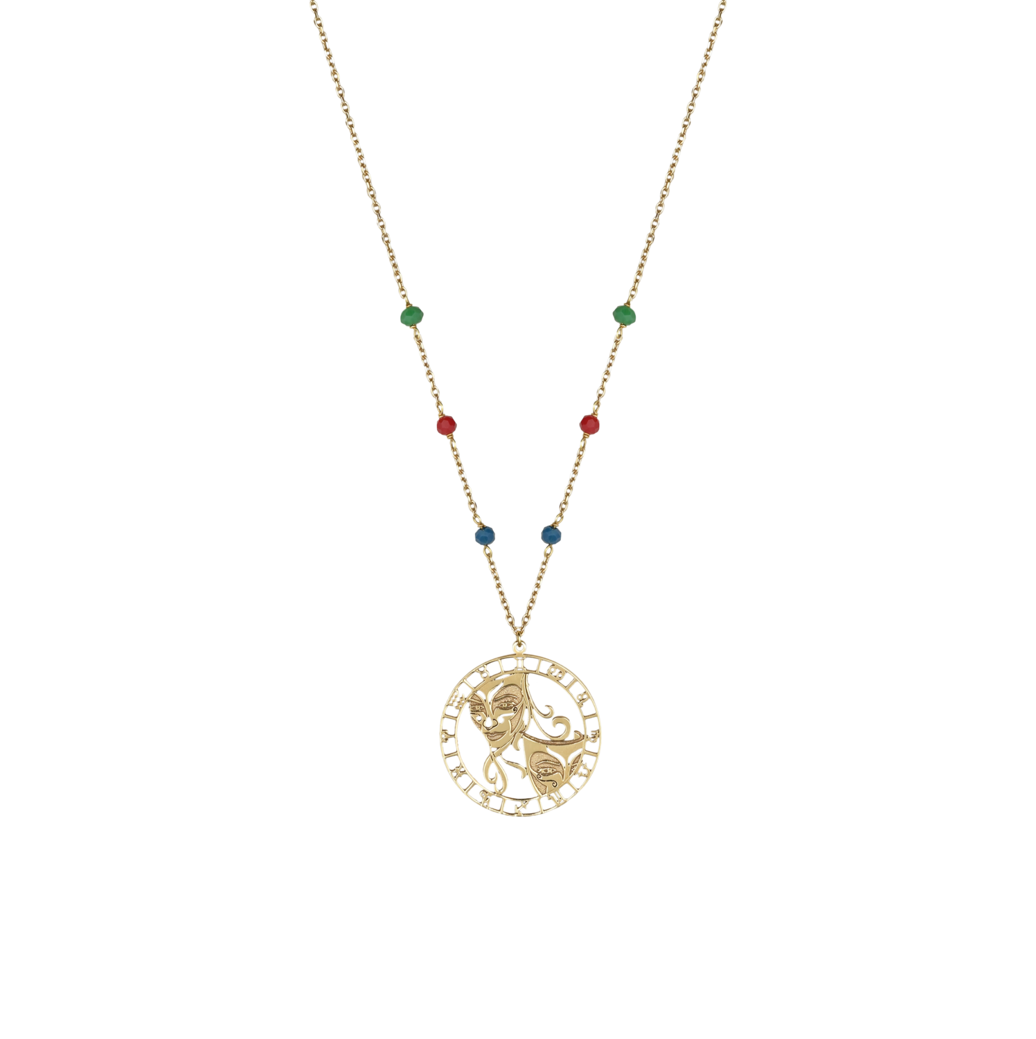 Zodiac Gold Necklace Gemini