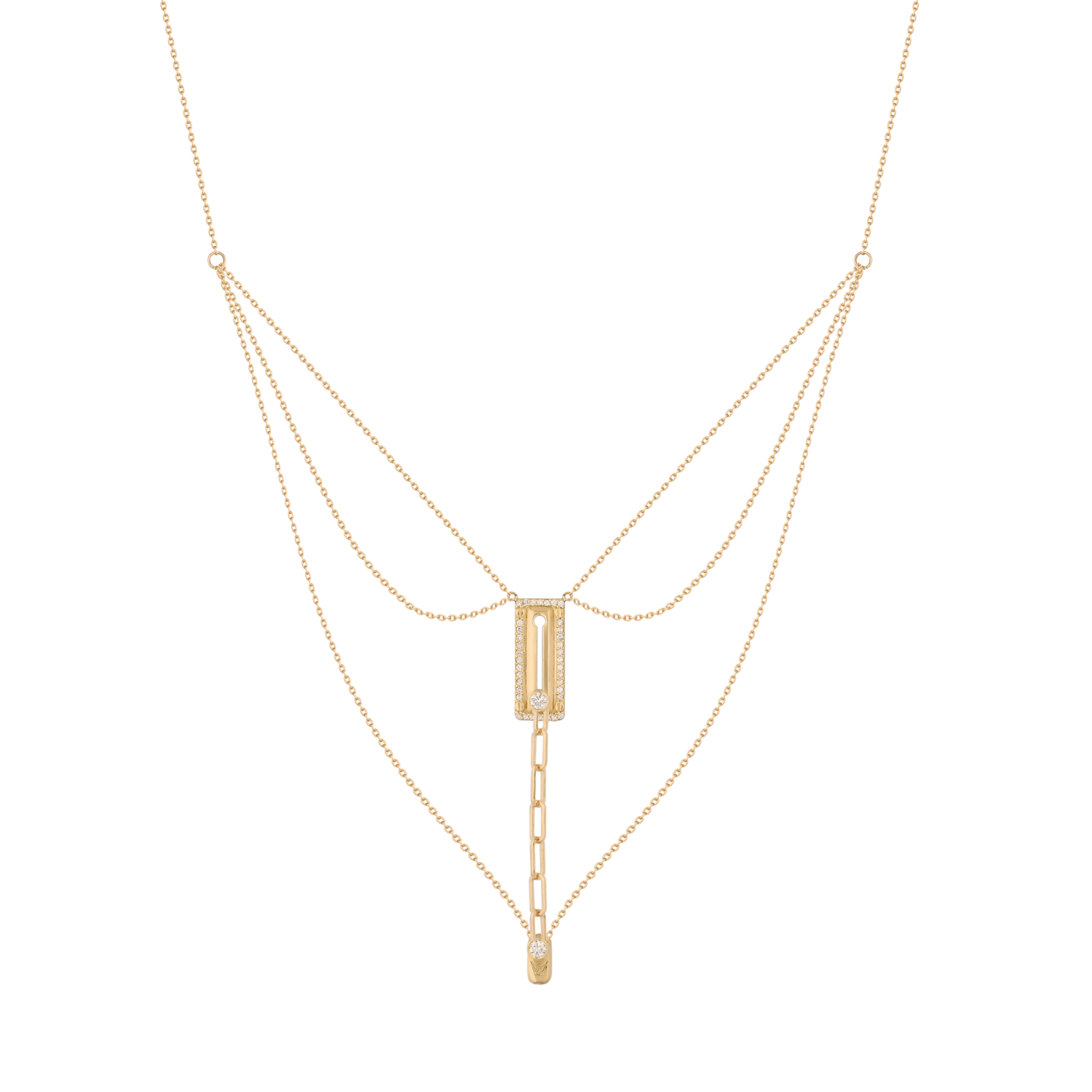 Love Lock Diamond Necklace