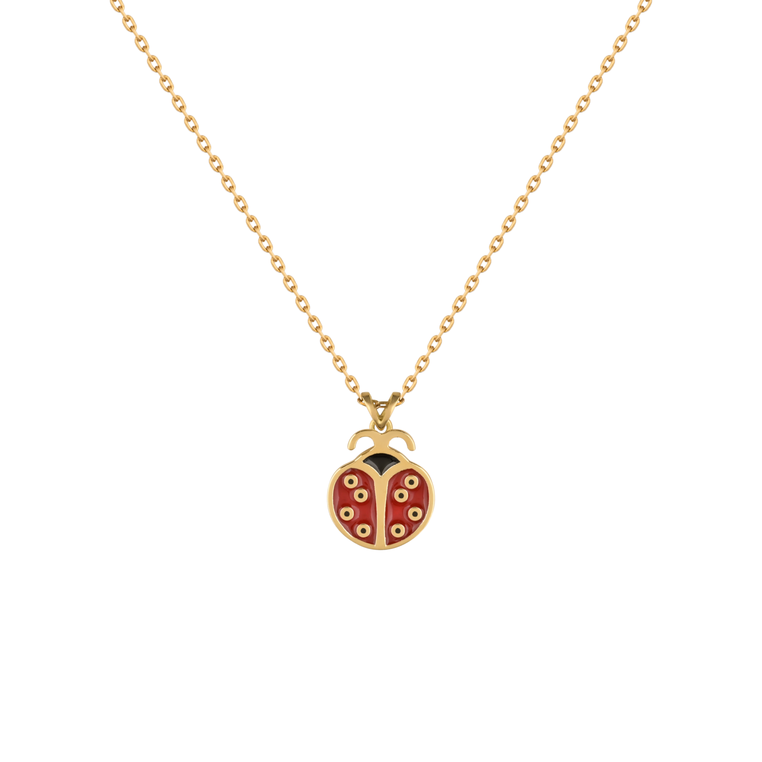 Kids Gold Necklace with Enamel