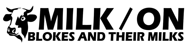 Milk On Vinyl Sticker (Black)