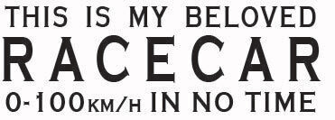 RACECAR sticker
