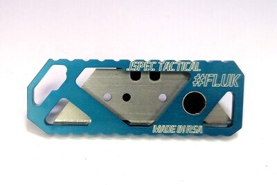 Electric Blue FLUK Frame Lock Utility Knife