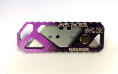 Violet Splatter FLUK Frame Lock Utility Knife