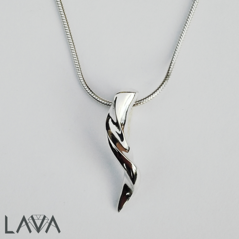 Kudu pendant on sterling silver snake chain