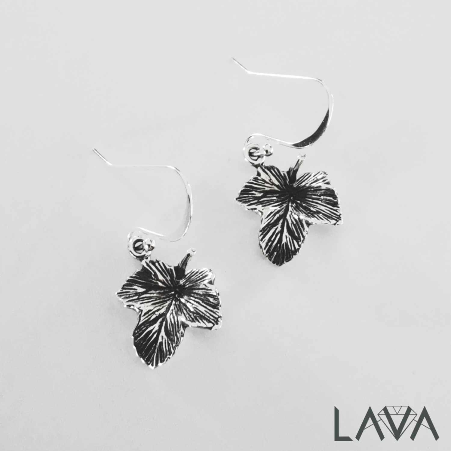 Ivy leaf earrings (free shipping)