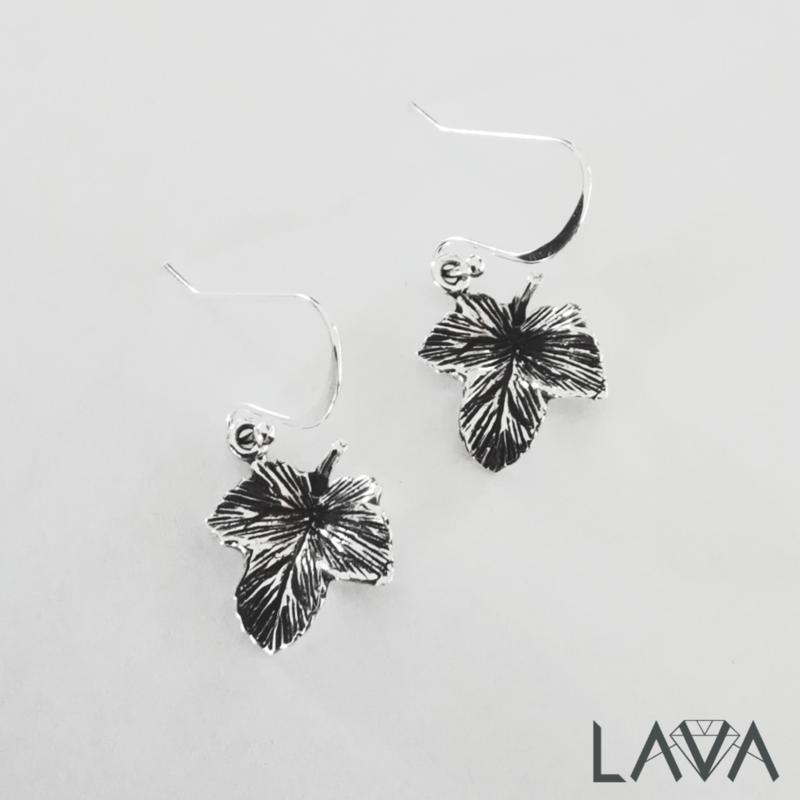 Ivy leaf earrings (free shipping)