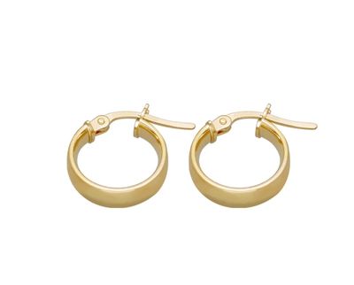 9ct Gold hoop earrings (10mm)