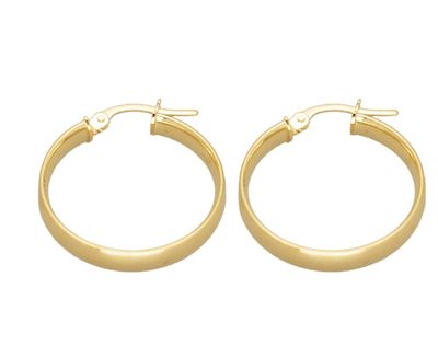9ct Gold hoop earrings (20mm)