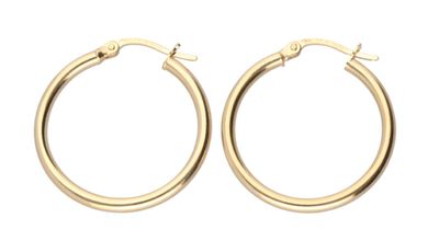 9ct Gold hoop earrings (20mm)
