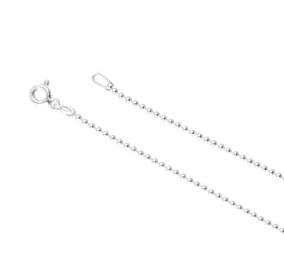 Sterling Silver Bead Chain 55cm