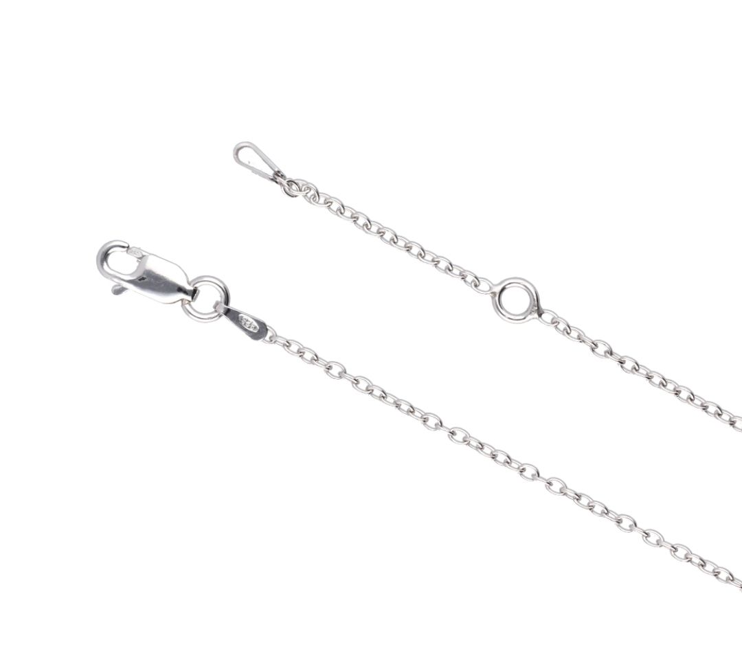 Sterling Silver O-Ring Rolo Chain  42cm