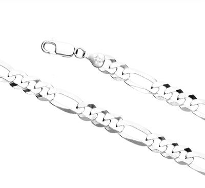 Silver Figaro 3+1 Link (7.1mm)  50cm