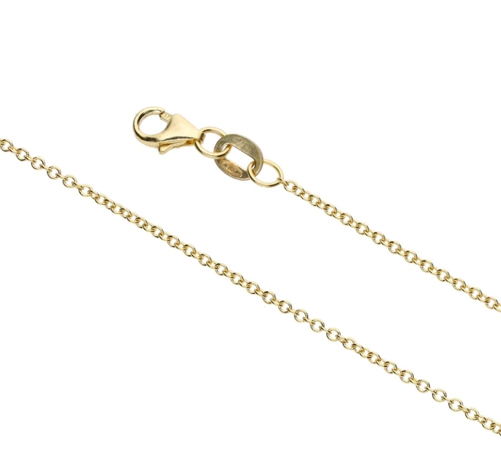9k Gold Anchor Chain (1.3mm)  42cm
