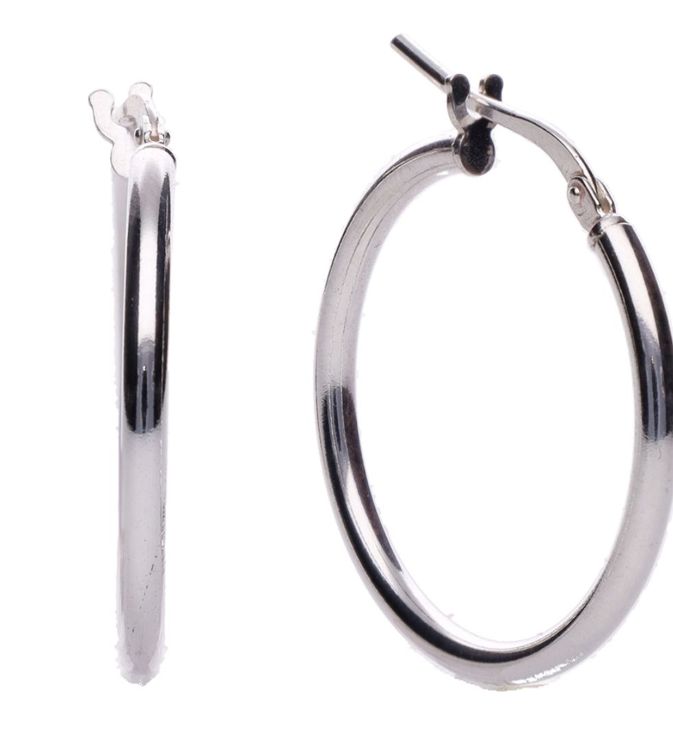 Sterling Silver Hoop Earring (20mm)