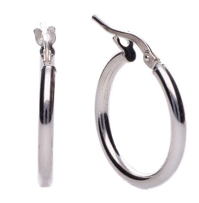 Sterling Silver Hoop Earring (15mm)