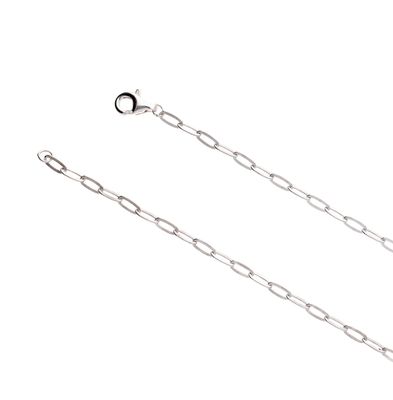 Sterling Silver Paperclip Chain  45cm