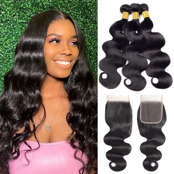 Brazilian Body Wave Bundles + Closure