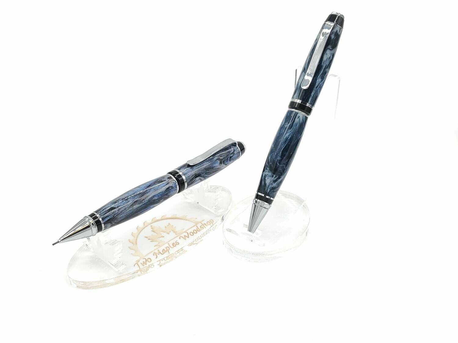 Diamond Cast Cigar Pen &amp; Pencil Set