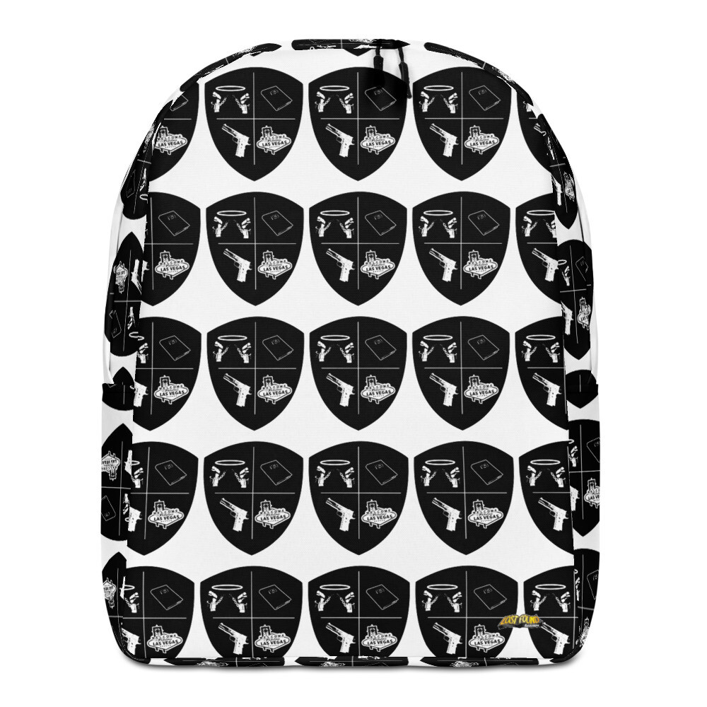Shield of the Holy One-On White Minimalist Backpack