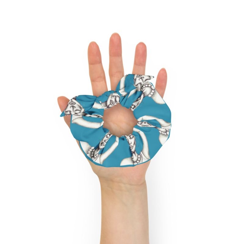 Stanley R. Moore Collections- Scrunchie(blue)