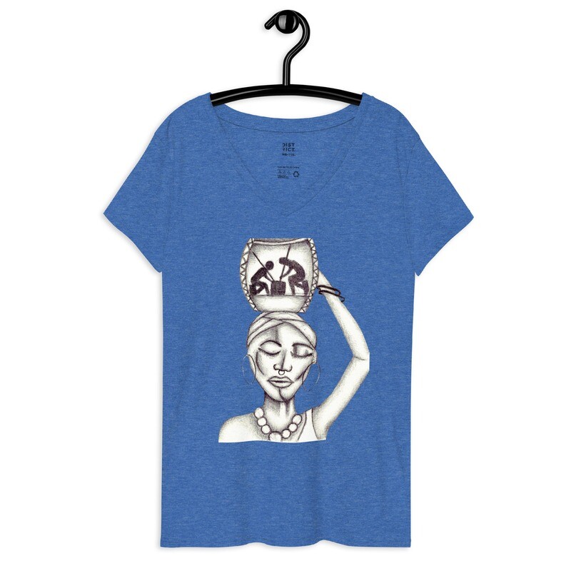 Stanley R. Moore Collections- Women’s recycled v-neck t-shirt