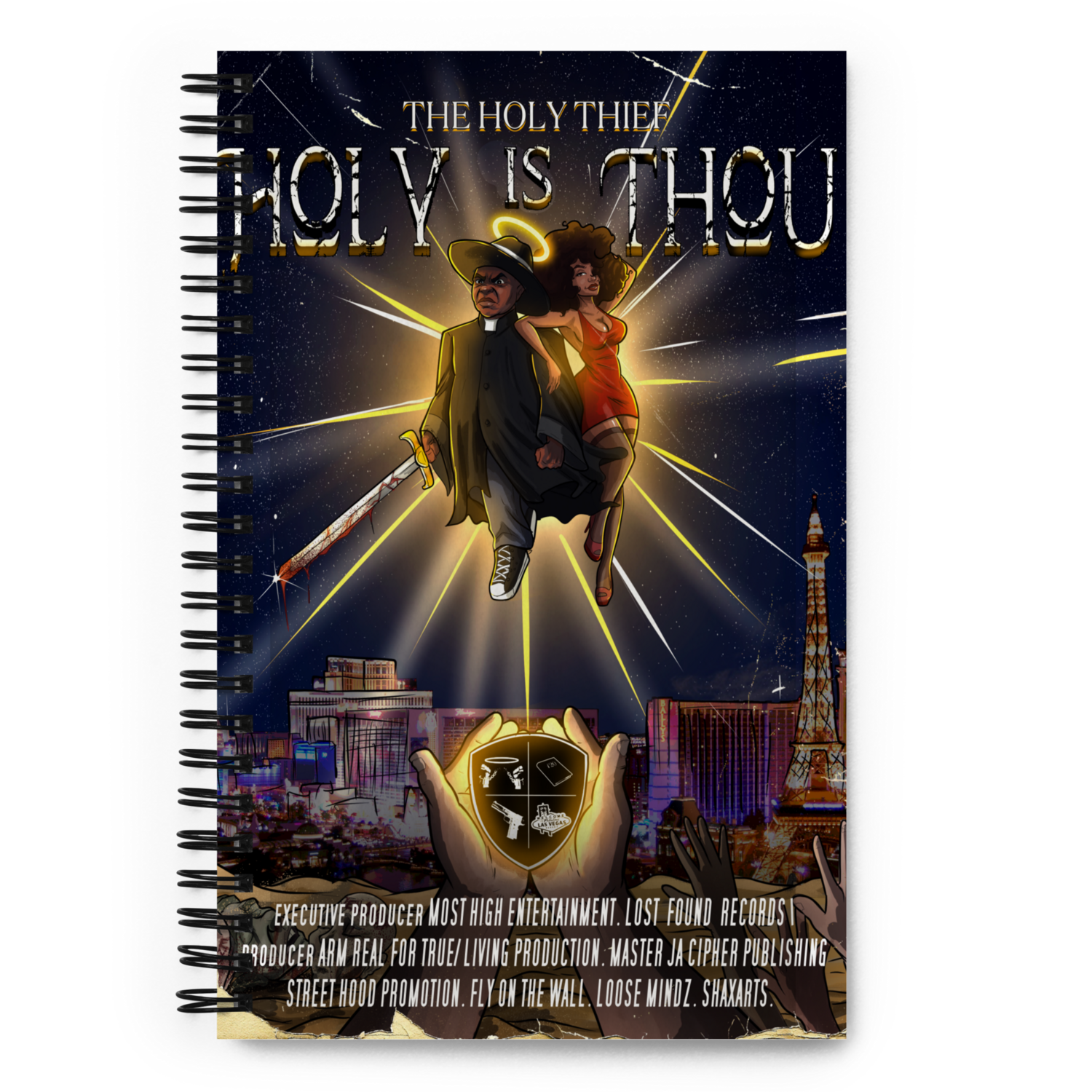 Holy Is Thou Poster-Spiral notebook