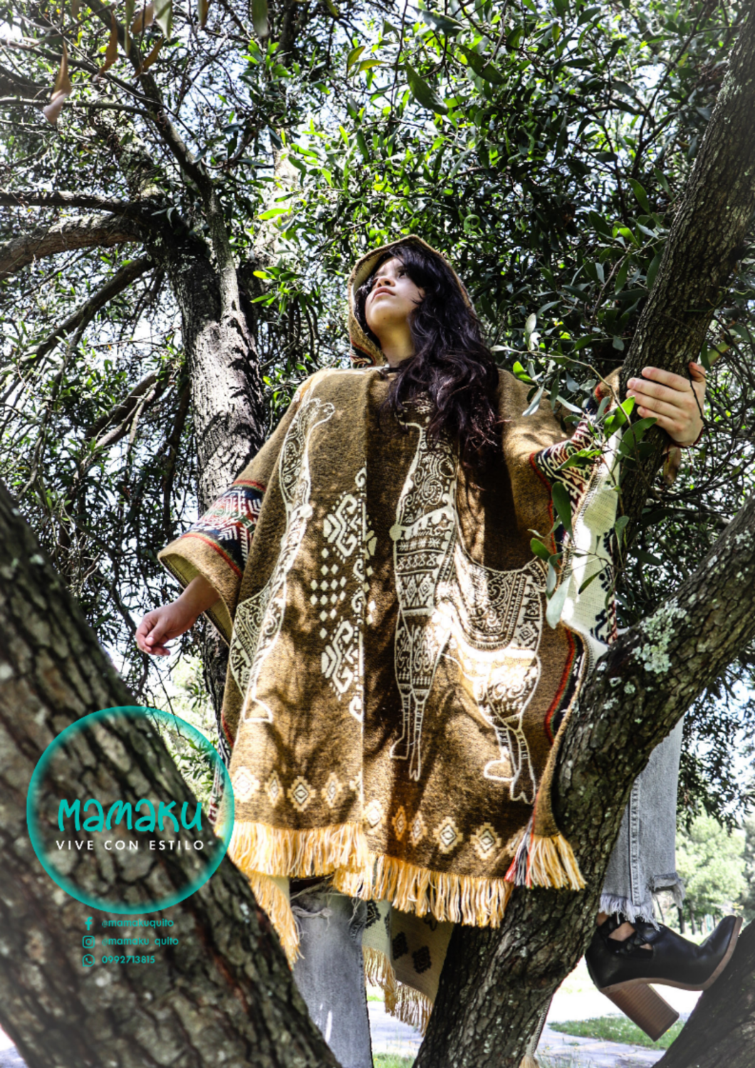 PONCHO MAMAKU  ANDES  