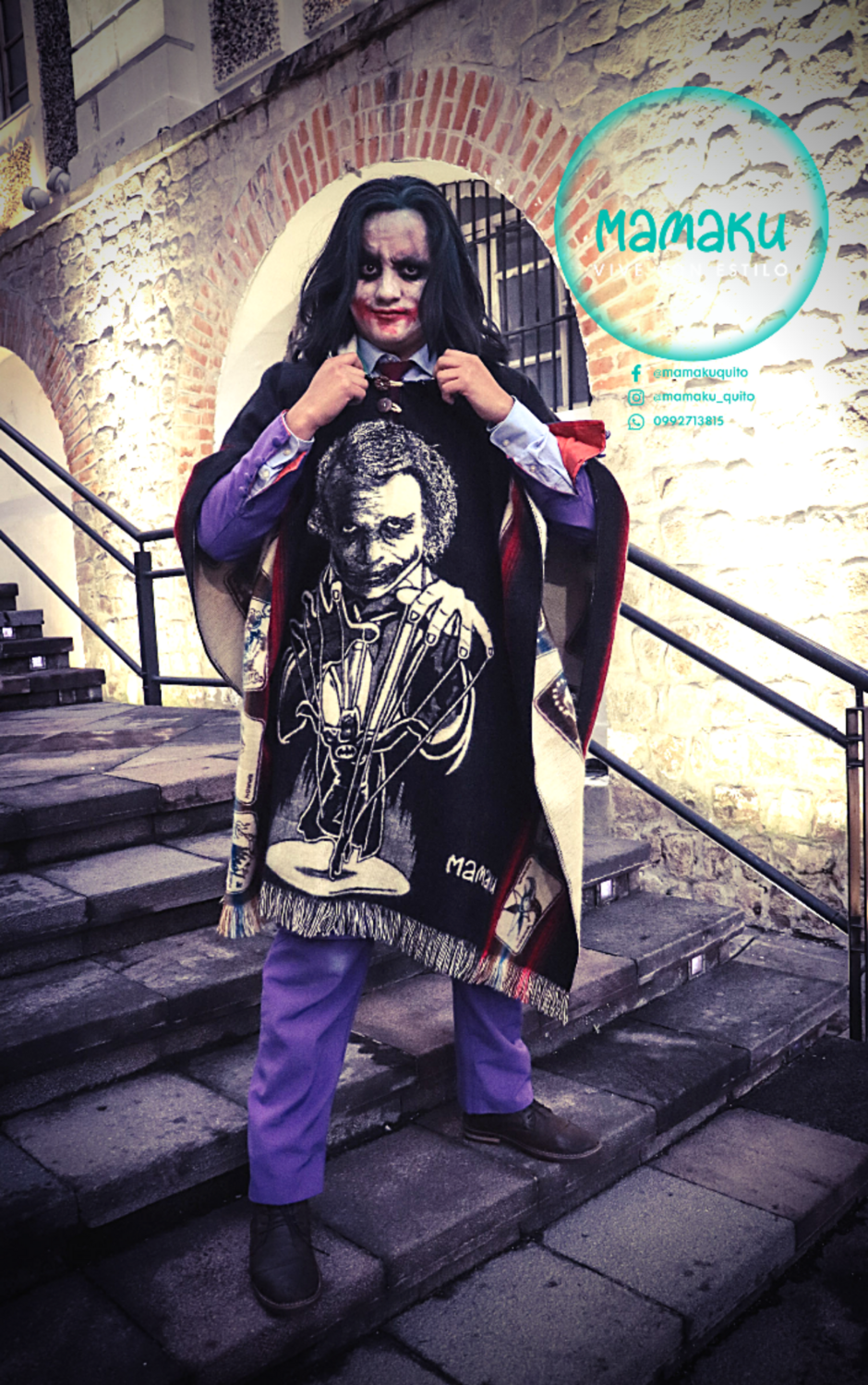PONCHO MAMAKU JOKER y BATMAN