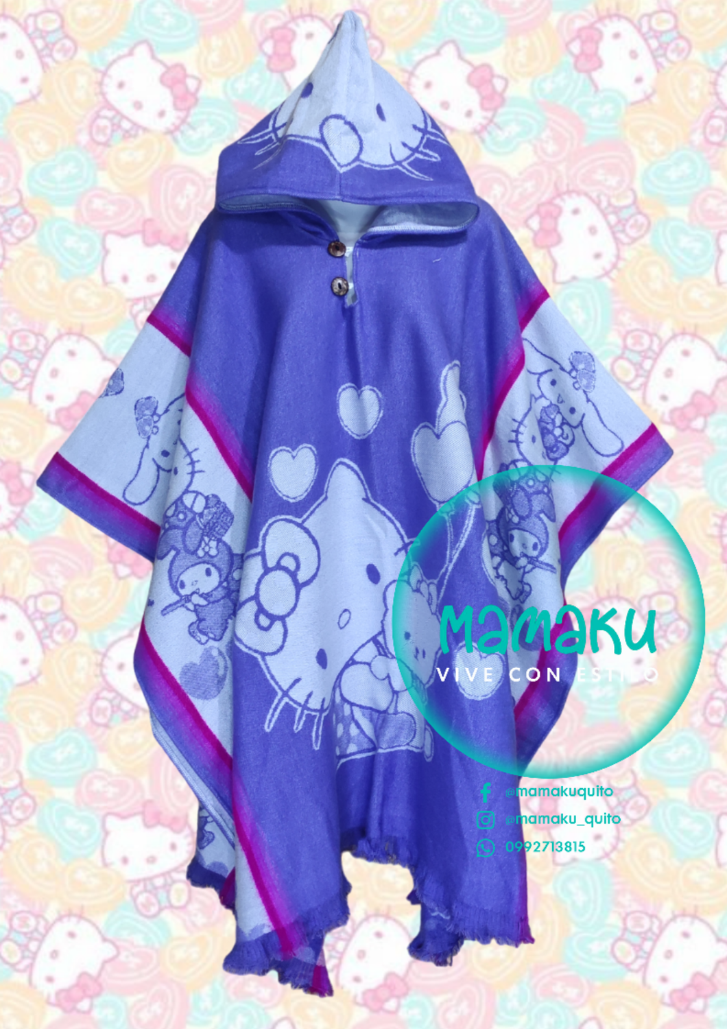 PONCHO MAMAKU HELLO KITTY
