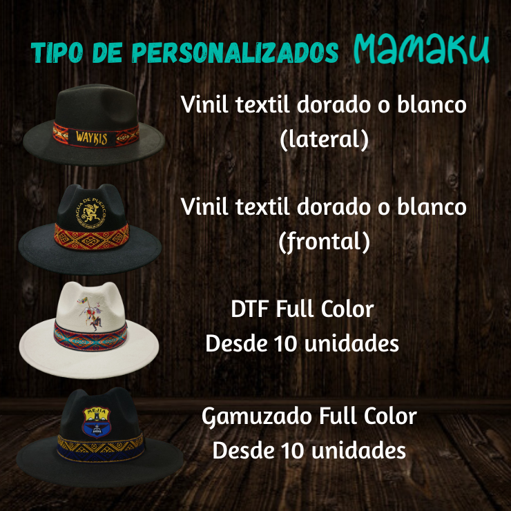 PERSONALIZADO EN SOMBREROS