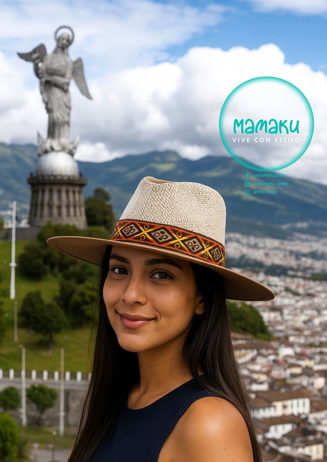 SOMBRERO FIBRA DE CAÑA BICOLOR