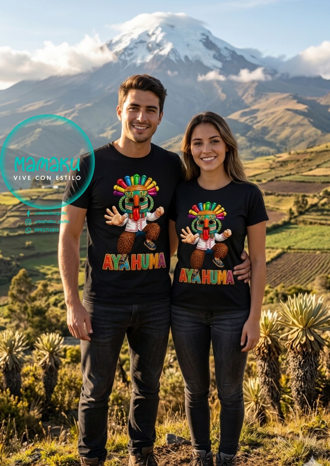 CAMISETAS MAMAKU PERSONAJES DEL ECUADOR 