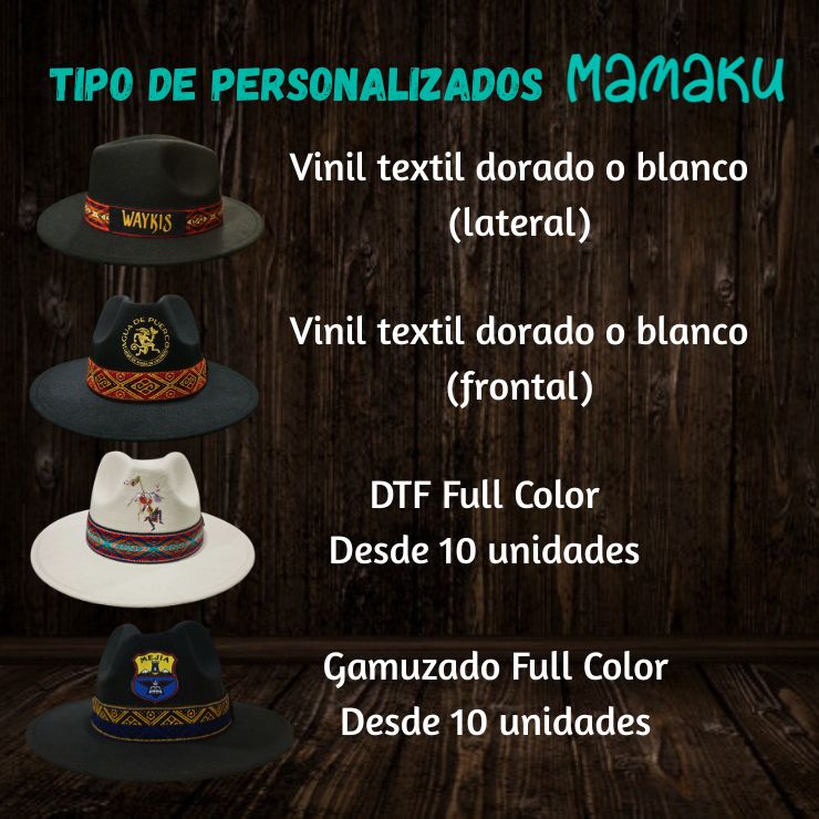 PERSONALIZADO EN SOMBREROS