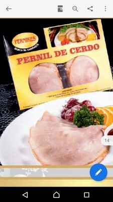 Cena Navideña Pernil de Cerdo