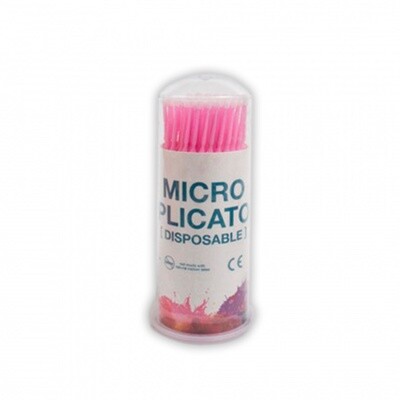 микробраши в колбе 2 мм розовые
