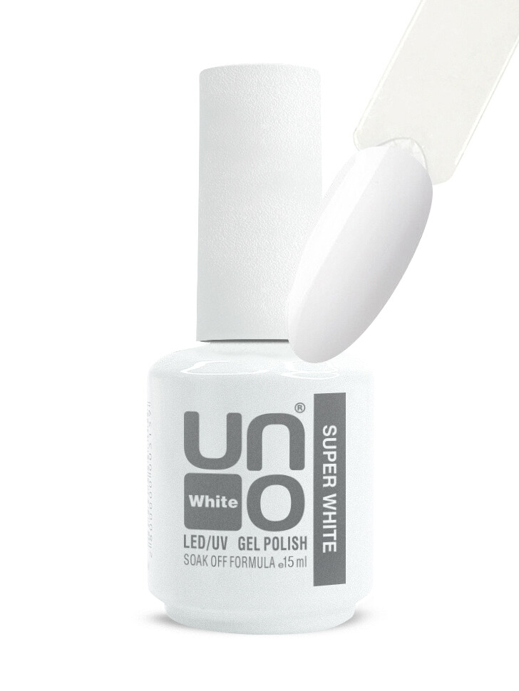 UNO гель лак Super White (Супер белый) 15 мл