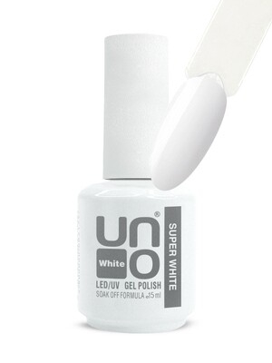 UNO гель лак Super White (Супер белый) 15 мл