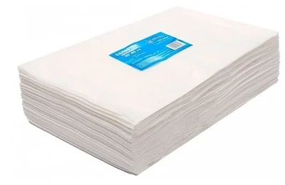 Салфетки белые 30*40 см,100 штук пачка White Line